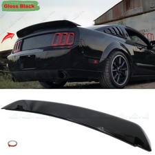 For Ford Mustang Rear Spoiler Trunk Wing Gt500 Ducktail Style Gloss Black 05-09 For Ford Mustang Rear Spoiler Trunk Wing Gt500 Ducktail Style Gloss Black 05-09