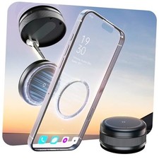 2026 Upgraded 360  Vacuum Magnetic Car Phone Holder for Magsafe 96 LBS Black