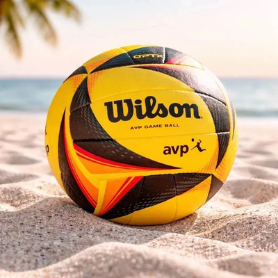 #ad Wilson AVP OPTX Official Beach Volleyball Tour Match Game Ball Yellow US $26.99