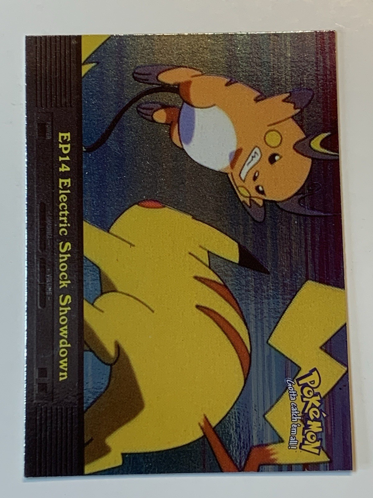 2000 Topps Pokemon TV #EP14 Electric Shock Showdown Silver Foil (D)