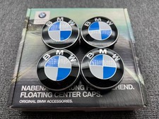 Bmw Original Style Blue White Wheel Floating Centre Caps 56mm 68mm Set Of 4 Bmw Original Style Blue White Wheel Floating Centre Caps 56mm 68mm Set Of 4