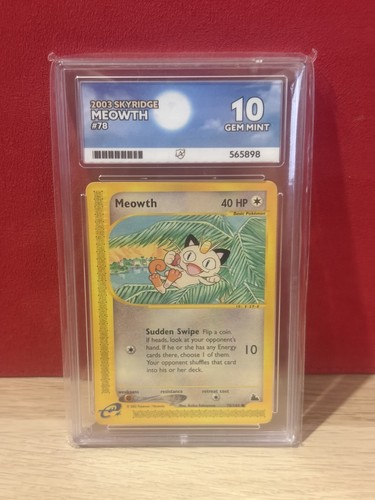Meowth graded ACE 10 for sale on eBay
