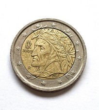 2 Euro Münze Italien 2002 R - Dante Alighieri - Umlaufmünze
