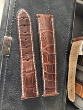 Genuine Omega Alligator Brown Leather Watch Strap