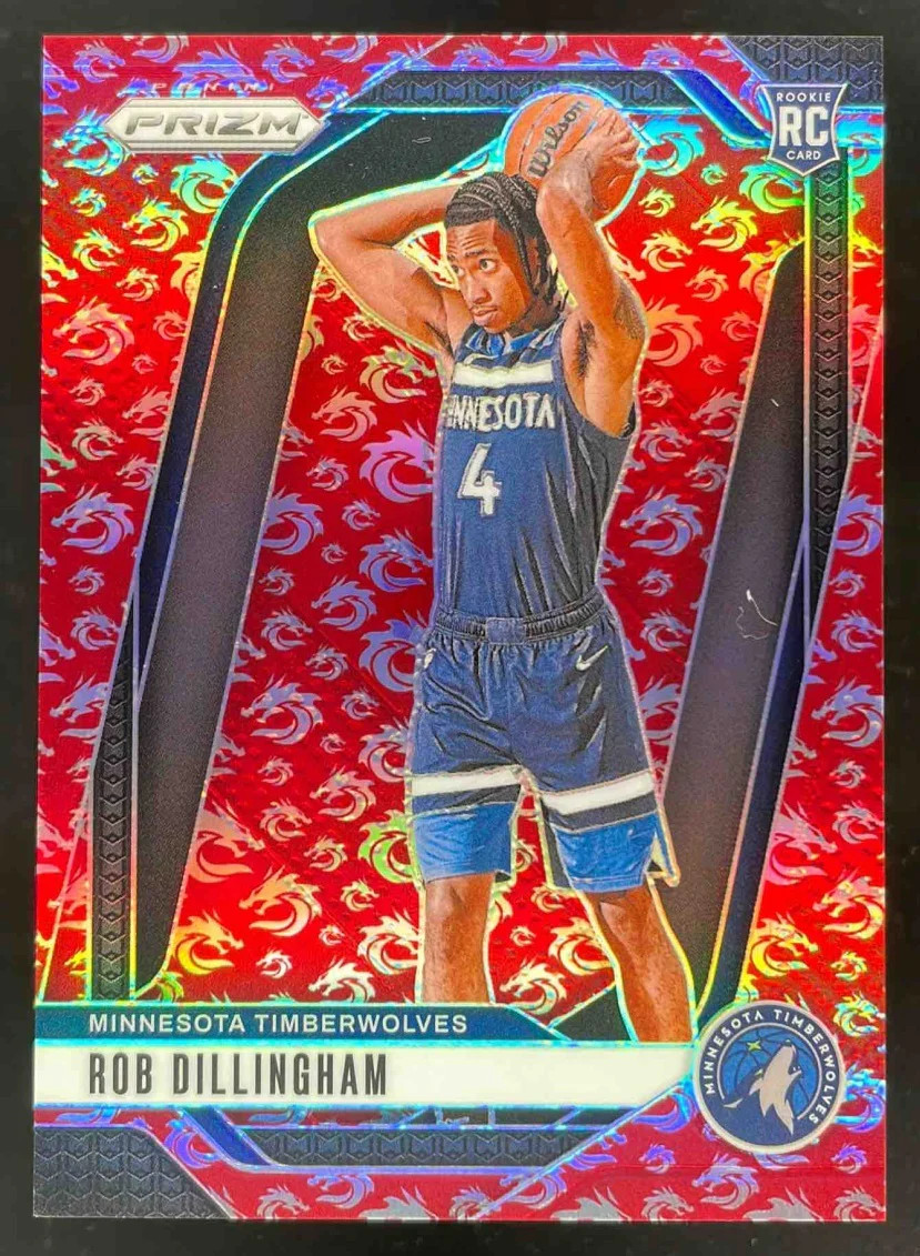 2024-25 Panini Prizm Dragon Year Prizm #250 Rob Dillingham RC /88
