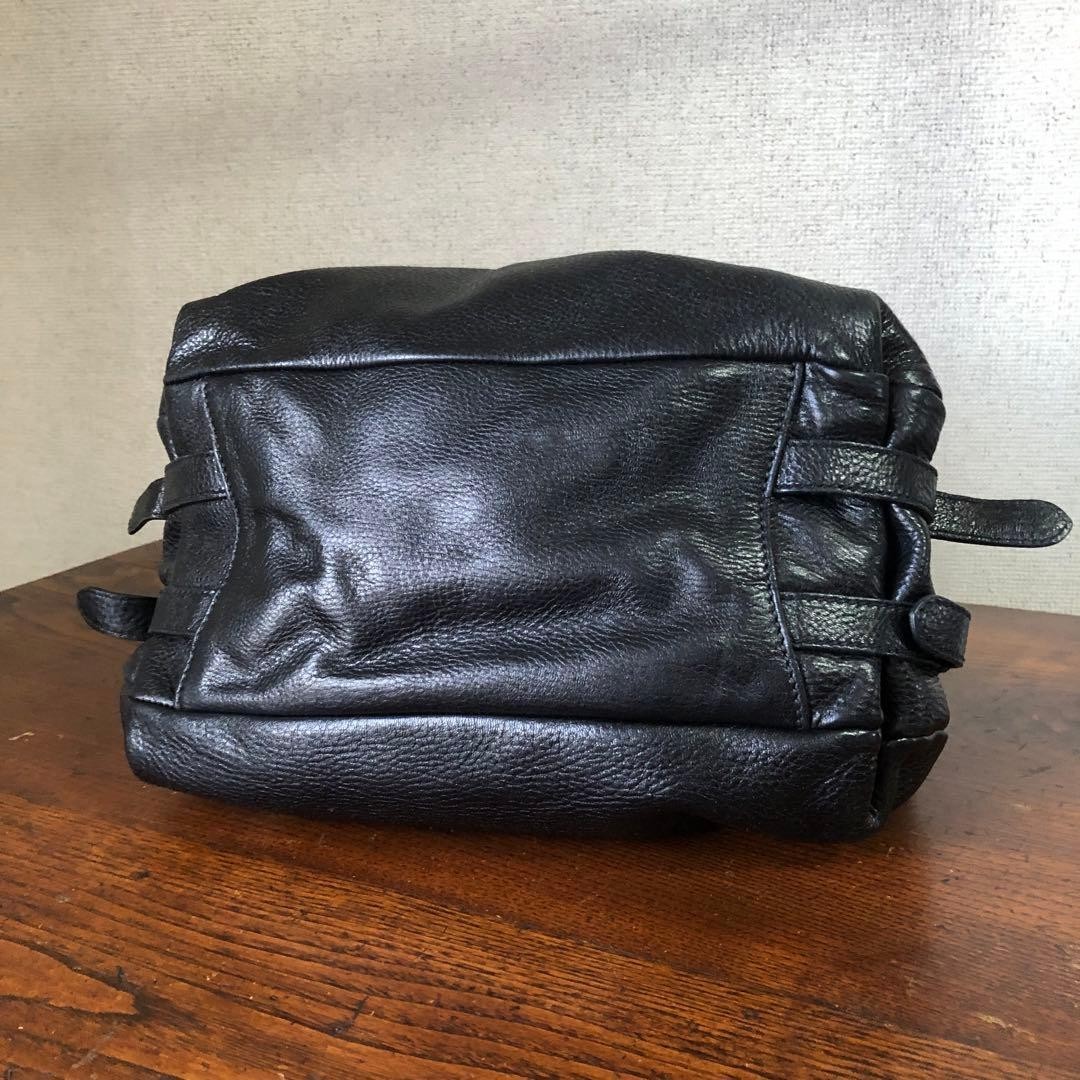 PRADA Women's Shoulder Bag  Boston Leather Black Authentic Used Archive