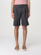 BRUNELLO CUCINELLI MEN'S ANTHRACITE LINEN BLEND TAILORED SHORTS MSRP $875