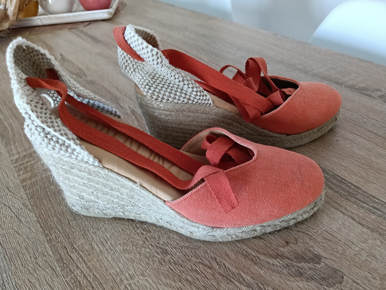 Sandalias cuña esparto mujer Sandalias Calzado comodo. numero 38