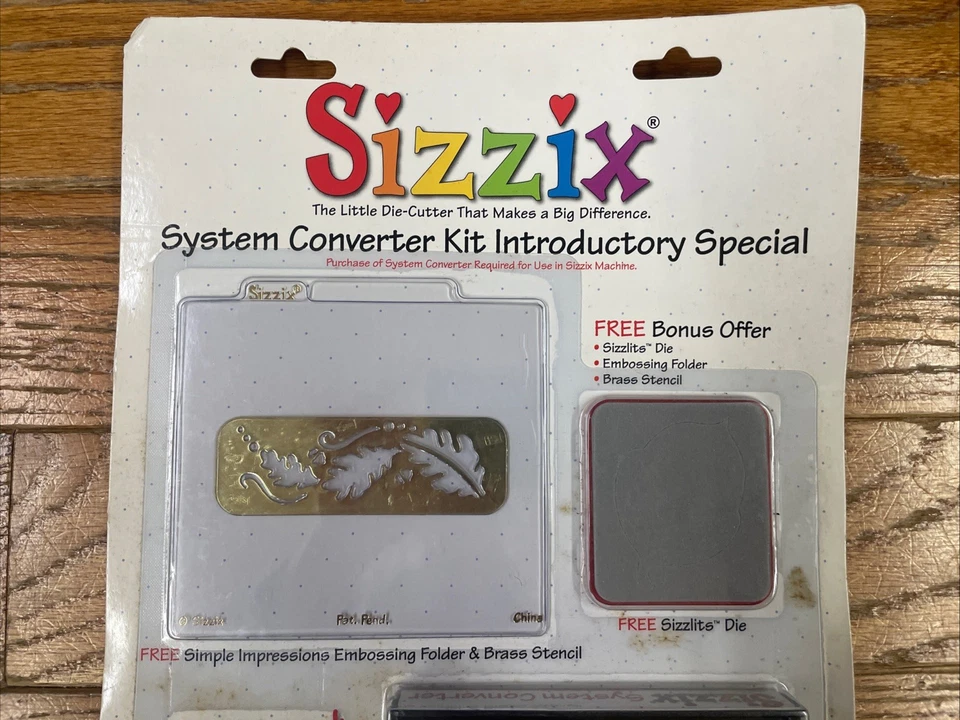 Sizzix Die Cut System Converter Kit Special Bonus New Sealed Package Retired - Image 4 of 4