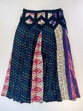 Jak  Peppar Girls Skirt Size 8 Boho Patchwork Lace Waistband Modal Midi