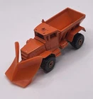 1983 Vintage Mattel Hot Wheels Orange Oshkosh Snow Plow Truck with Plastic Plow