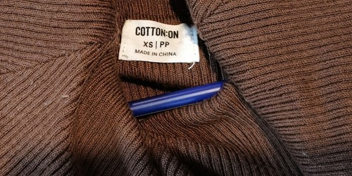 Women's Brown Cotton On Bodycon Knit Casual Dress - Size XS - Picture 2 of 3