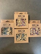  Lot Of 200 Golf Tees  - Aces Premium Hardwood Golf Tees - 2 3/4  