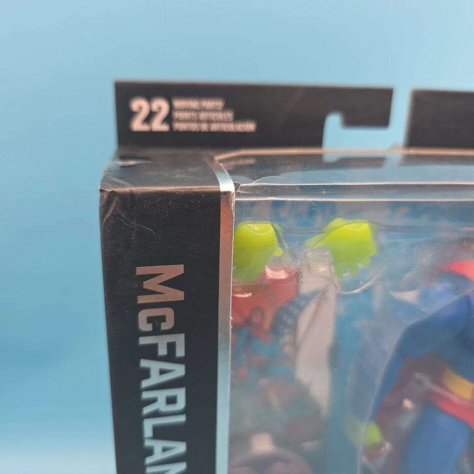 Figura Mcfarlane DC Edición Coleccionista Superman y Crypto Platinum Chase Nueva Foto 4 de 4