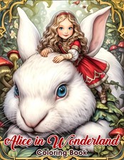Alice in Wonderland Coloring Book: Journey Th...