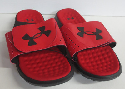 Under Armour Men's Ignite Pro Freedom Slide Sandal - RED/BLACK - US 8 OR 9