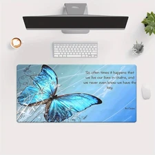 40*90cm 1pc Extra Large XXL Desk Mat & Computer Mouse Pad - Non-Slip Rubber Base