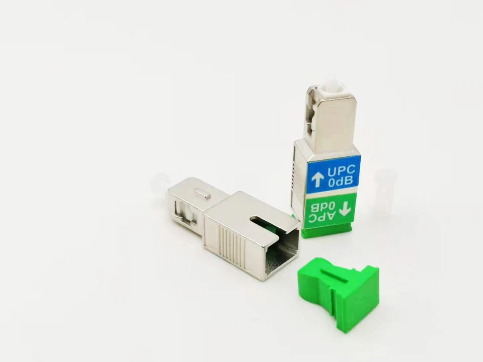 SC/UPC Male Transfer SC/APC Female Single Mode Simplex Hybrid Converter Adapter - Image 2 of 4