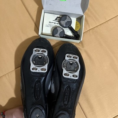 Sidi Leather Cycling Shoes & Speedplay Pedals Men's Size 42 1/2 US
