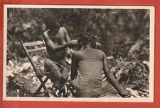 CPA - L'AFRIQUE QUI DISPARAIT - DIVERSES COIFFURES AFRICAINES - FEMME SEINS NUS
