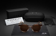 Oakley HSTN Sunglasses Dark Amber Frame Brown Plastic Sunglasses
