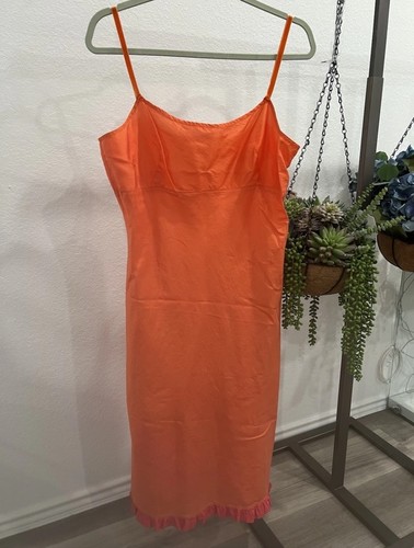 Vestido sin Mangas Dosa Seda Naranja Talla 3 (artículo 12.5) - Imagen 1 de 7