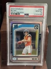 2024 Panini Donruss Bo Nix Rated Rookie Optic Preview Holo Prizm PSA 10 GEM MT