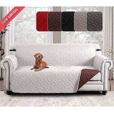 Quilted Reversible Sofa Slip Covers Sofa Throw Protectors 1 2 3 Seater Pet Dogs