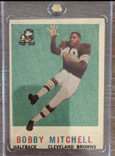 Bobby Mitchell Rookie #140 1959 Topps Cleveland Browns Football Card NFL. rookie card picture