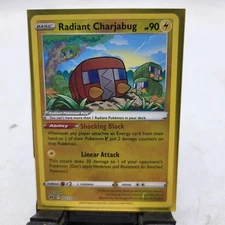 Radiant Charjabug 051/159 Holo Radiant Rare Crown Zenith Pokemon TCG