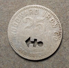 Coal: Red Ore AL 373A-25, Woodward Iron Co., R-4, copper nickel, some wear