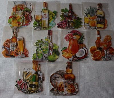 3-D Motive ''Drinks & Coctails'', Kartengestaltung, Jittenmeier