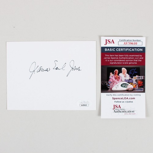 James Earl Jones Signed Index Card - COA JSA - Picture 3 of 3