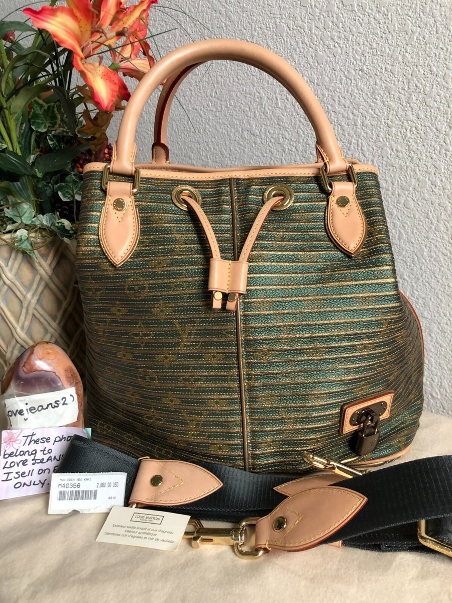 Louis Vuitton Eden Bucket Monogram Neo Noe Crossbody Strap Gold