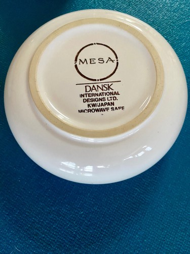 FIVE VINTAGE Dansk MESA White Sand SOUP CEREAL BOWLS SET Japan microwavable - Picture 3 of 4