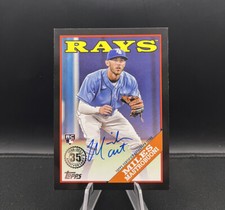 2023 Topps Series 2 Miles Mastrobuoni Rookie RC 1988 Auto Black /199 Rays Cubs