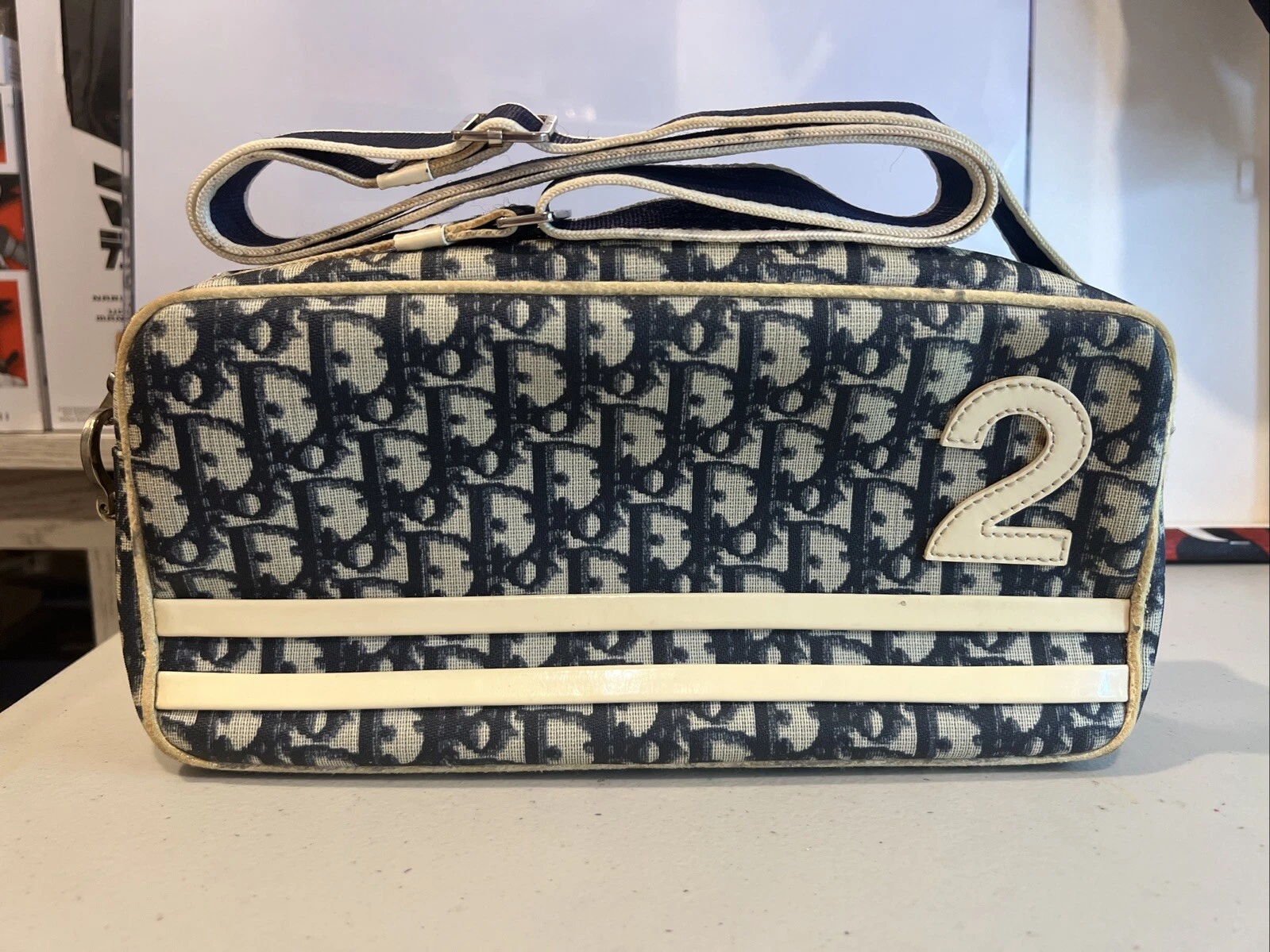 Sac bandoulière Christian Dior bandoulière toile avec certificat d'authentification
