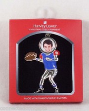 Harvey Lewis Football Player Christmas Ornament NEW 