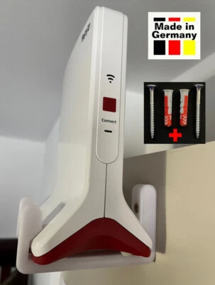 MARKENLOS 2 St. Haken AVM Fritz!Repeater 3000/6000 Wandhaken, Befestigung, Halterung Weiß