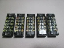 5 Terminal Blocks 600V 15Amp 5 Position Duel Row