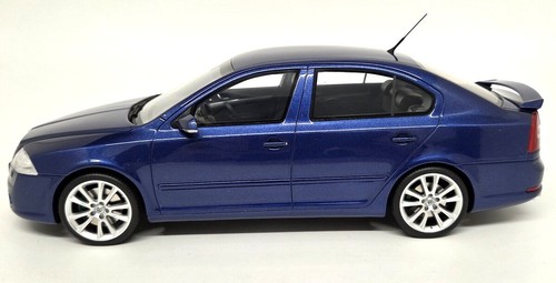 Modellino auto Otto 1/18 Skoda Octavia RS 2.0 TFSI corsa blu metallizzato scala resina '06 - Foto 3 di 8