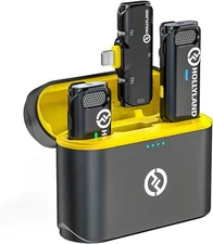 Hollyland Lark C1 Wireless Lavalier Microphone for iPhone, Plug and Play, 656ft