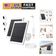 High-Efficiency 4W Solar Panel for Ring Stick Up & Spotlight Cam - 10ft Cable