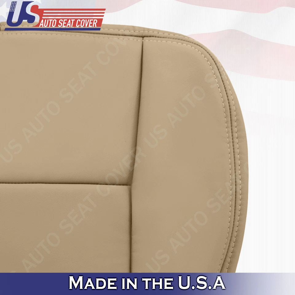 Cubierta de asiento inferior de cuero del conductor 2003 2004 2005 2006 2007 Cadillac CTS en "TAN" Foto 2 de 4