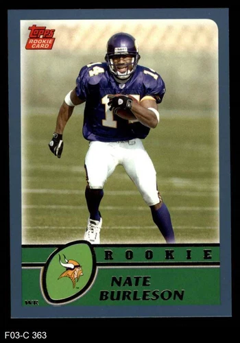 2003 Topps #363 Nate Burleson Vikings RC Nevada-Reno 8 - NM/MT