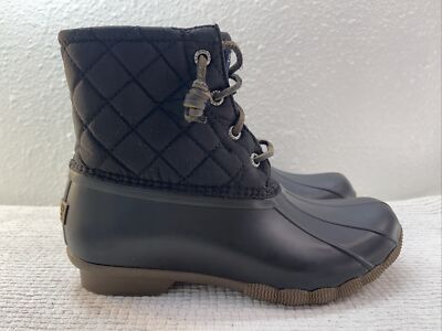 women's saltwater quilted nylon duck boot