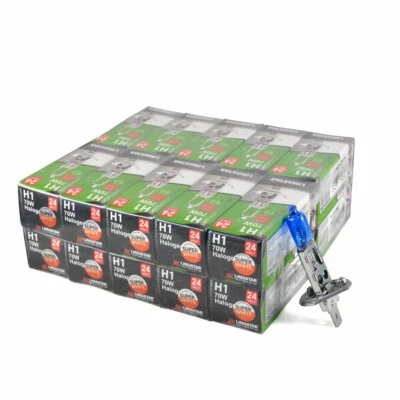 H1 24V 100W Xenon White Halogen Headlight Bulbs 6000k HGV Truck - Image 1 of 4
