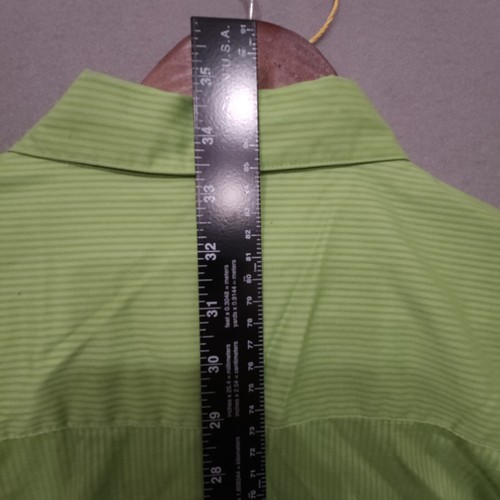 Camicia uomo John Ashford verde a righe manica lunga con bottoni taglia XXL - Foto 7 di 7