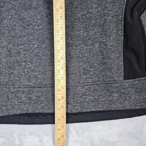 NRA TACTICAL SOFTSHELL JACKET 3XL Gray Black Fleece Lined Mock Neck Gun Military - Picture 11 of 13