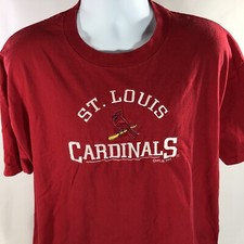 Vintage St Louis Cardinals Embroidered T Shirt USA Made 90s 1998 Baseball Tee XL